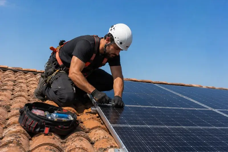 Maintenance et monitoring de panneaux solaires à Bercloux