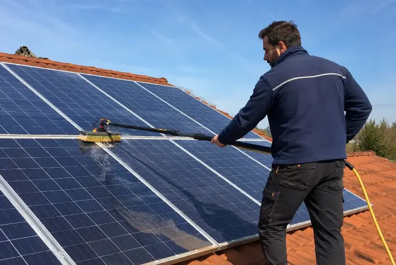Nettoyage et entretien de panneaux solaires à Bercloux